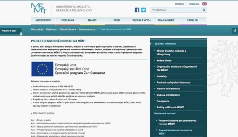 www.msmt.cz-ministerstvo-projekt-genderova-rovnost