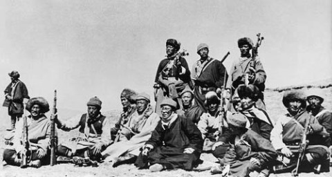14th Dalai Lama (sixth from left) flees from Tibet to India across the Himalayas, following a failed uprising against the Chinese occupation, 1959. Of all the lies that surround the Dalai Lama, surely the greatest is that he is a champion of non-violence. This aspect of the image that he likes to portray of himself and with which he has mesmerised the media and much of the world is actually just another part of the myth. The truth of the matter is that from the mid-1950s through to the mid-1970s there was an active and violent Tibetan resistance movement that was funded by the CIA. (Photo by Popperfoto)